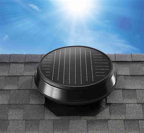 Solar attic vent - Solar Powered Garage or Wholehouse Exhaust Vent / Damper Kit. Includes 10-Watt Roof-Mounted Attic Fan (850 CFM, 1200 square foot area) and Complete Exhaust ...